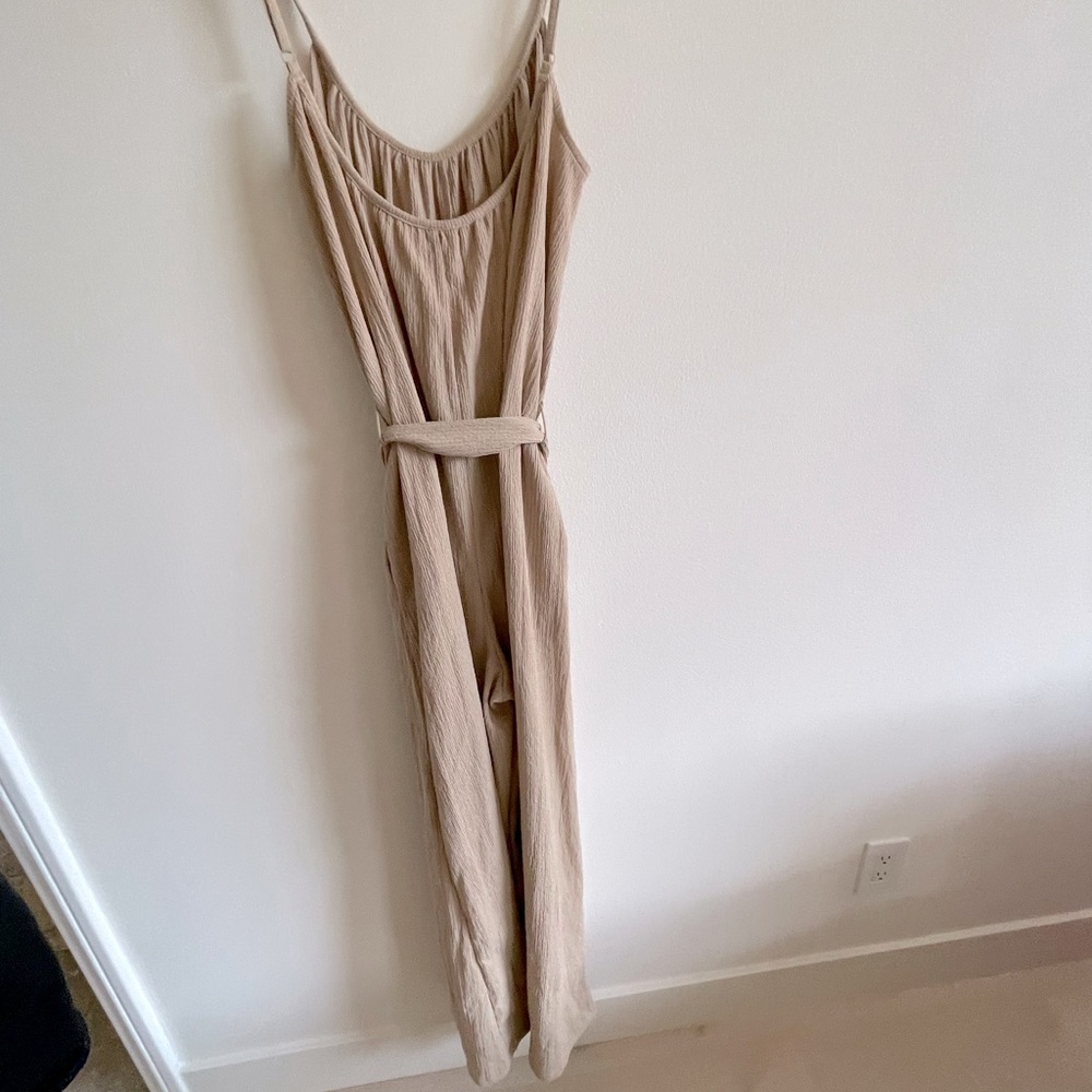 H&M Beige Tie Belt Jumpsuit - Picture 11 of 14